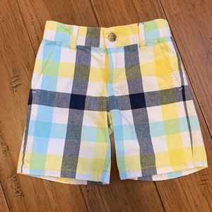 Janie and jack boys plaid shorts 2t adjustable